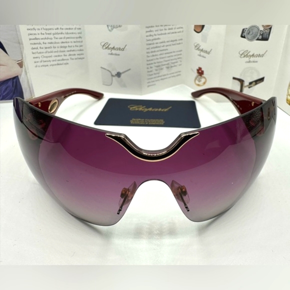 👑Chopard De Rigo 23KT Gold plated SCH883S 08FC 110 exclusive 🏆‼️ - Picture 5 of 16